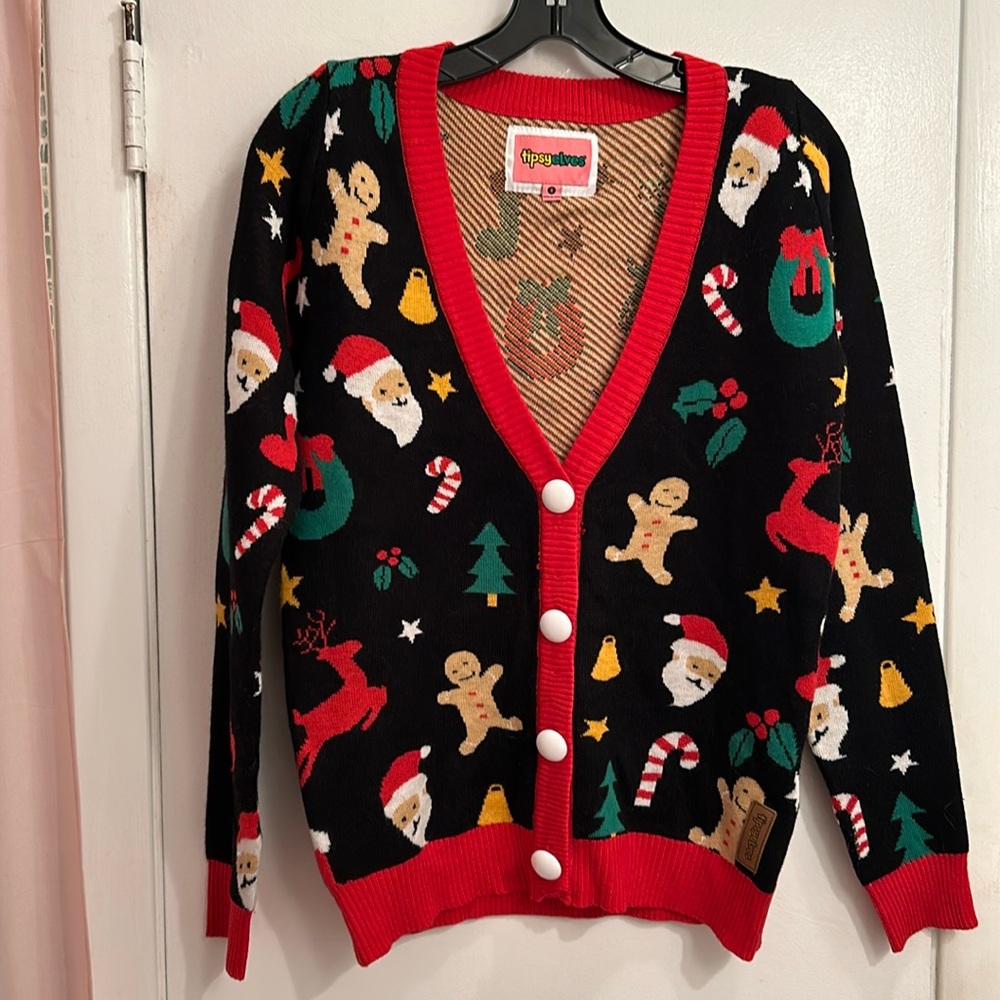 Tipsy Elves Christmas Cardigan, Small